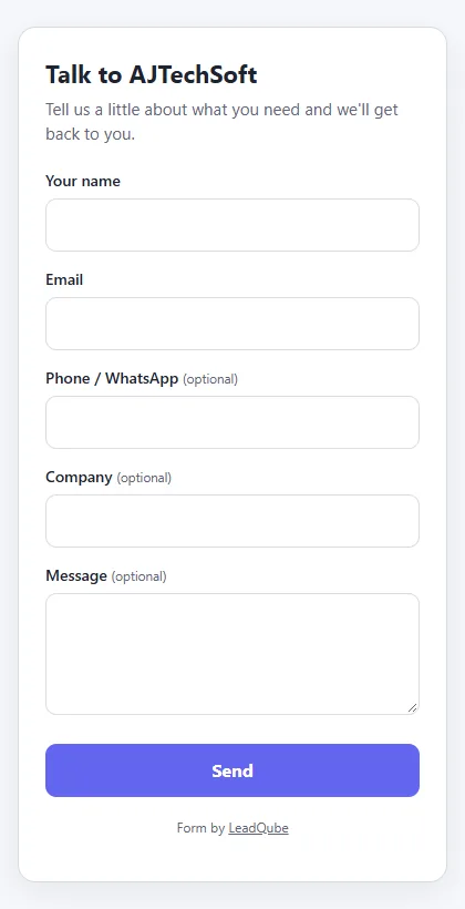 The public lead form